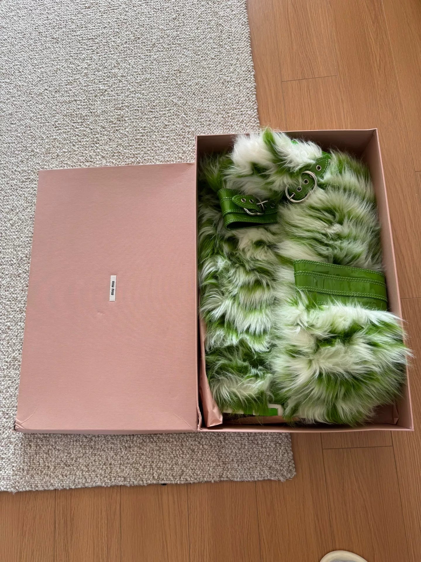 Miu Miu 17FW Fuzzy Boots