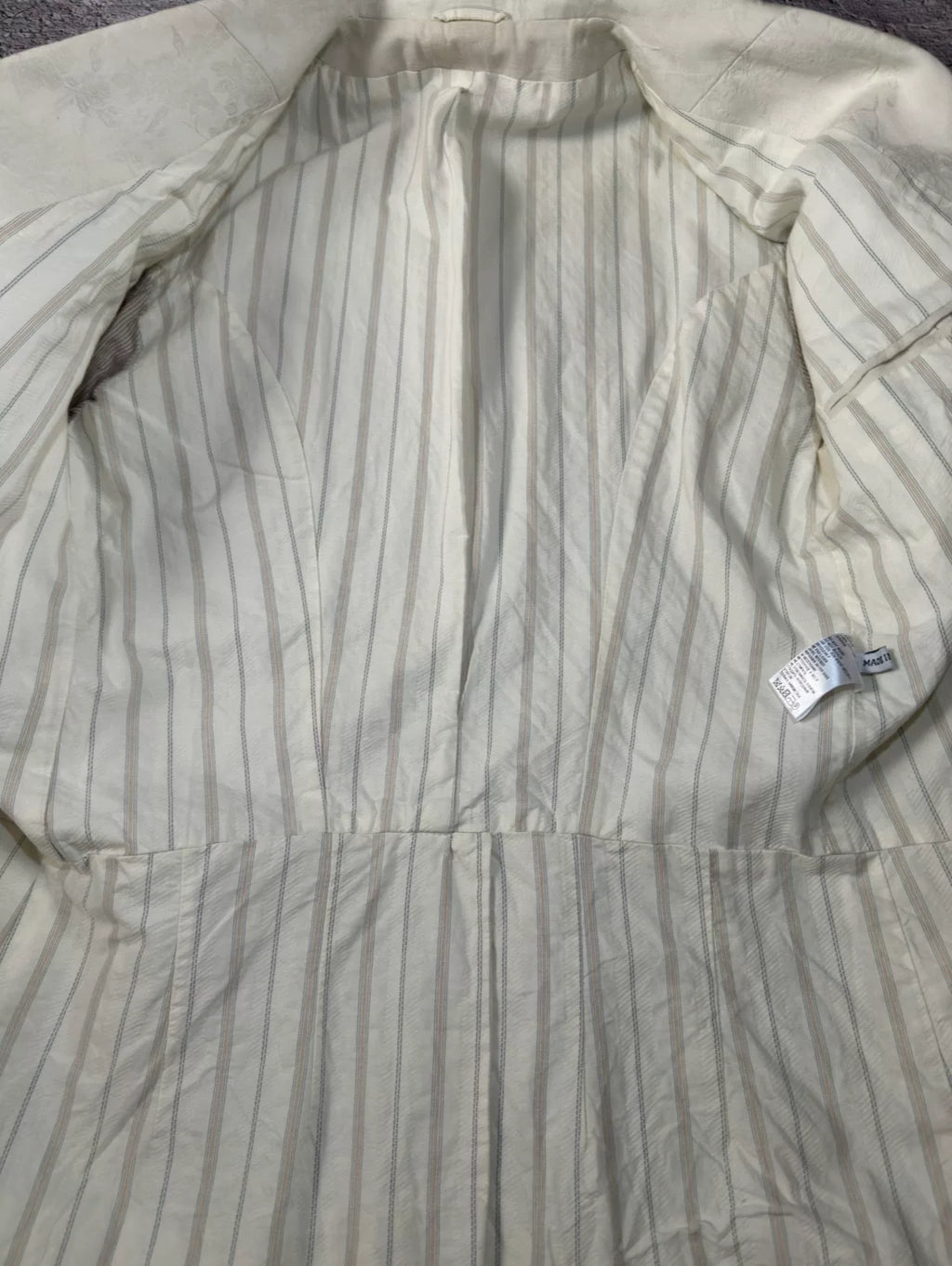 Ann Demeulemeester SS12 Jacquard Shawl-Collar Blazer