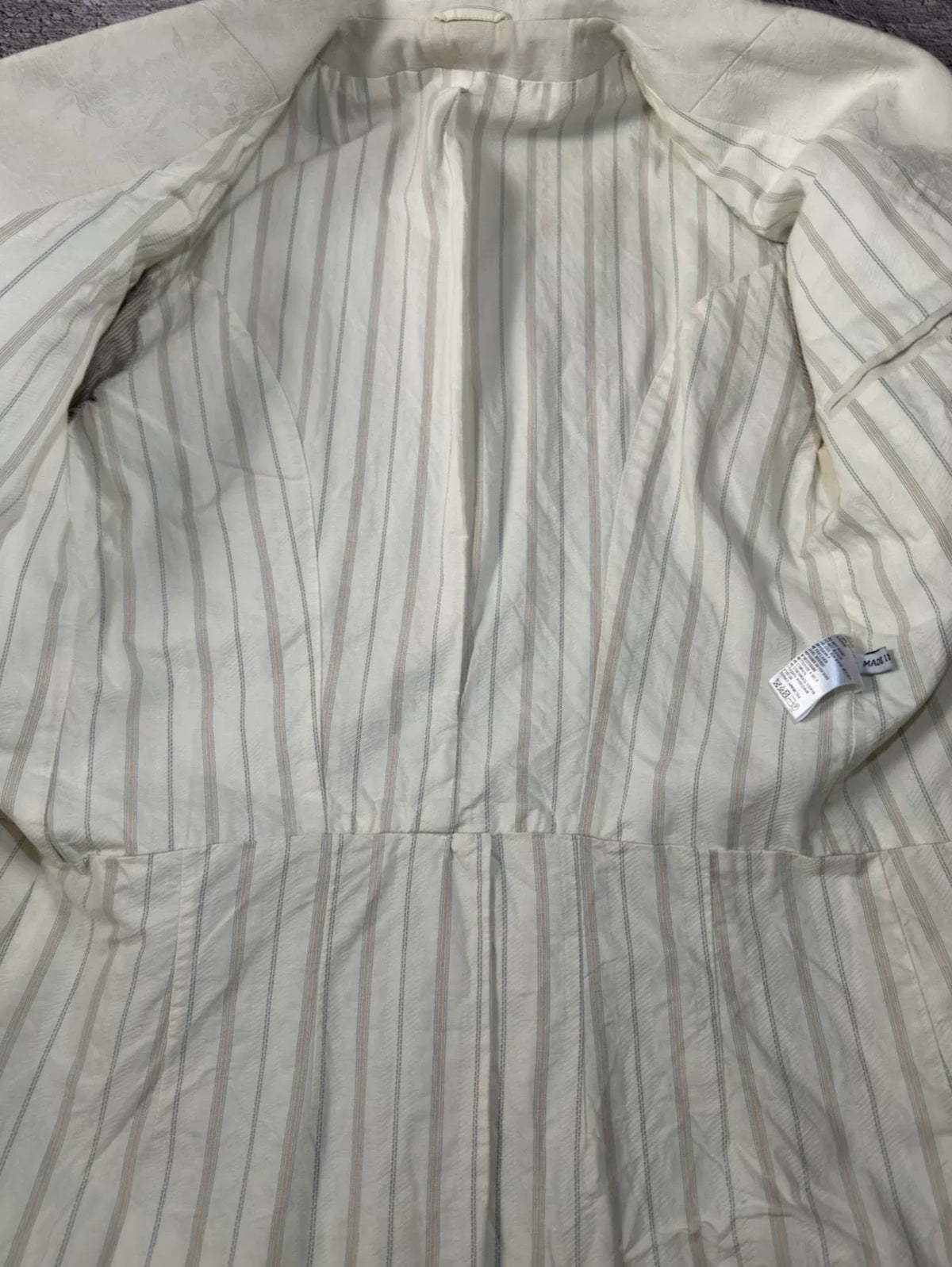 Ann Demeulemeester SS12 Jacquard Shawl-Collar Blazer