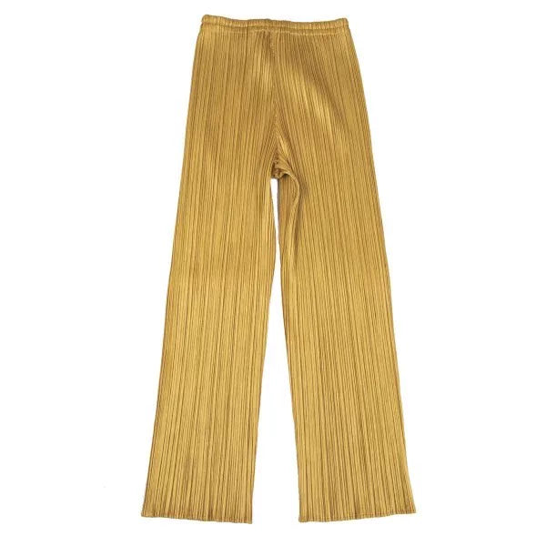 Issey Miyake Vintage Gold Pleated Pants