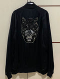 Saint Laurent 16SS Black Sequined Embroidered Jacket