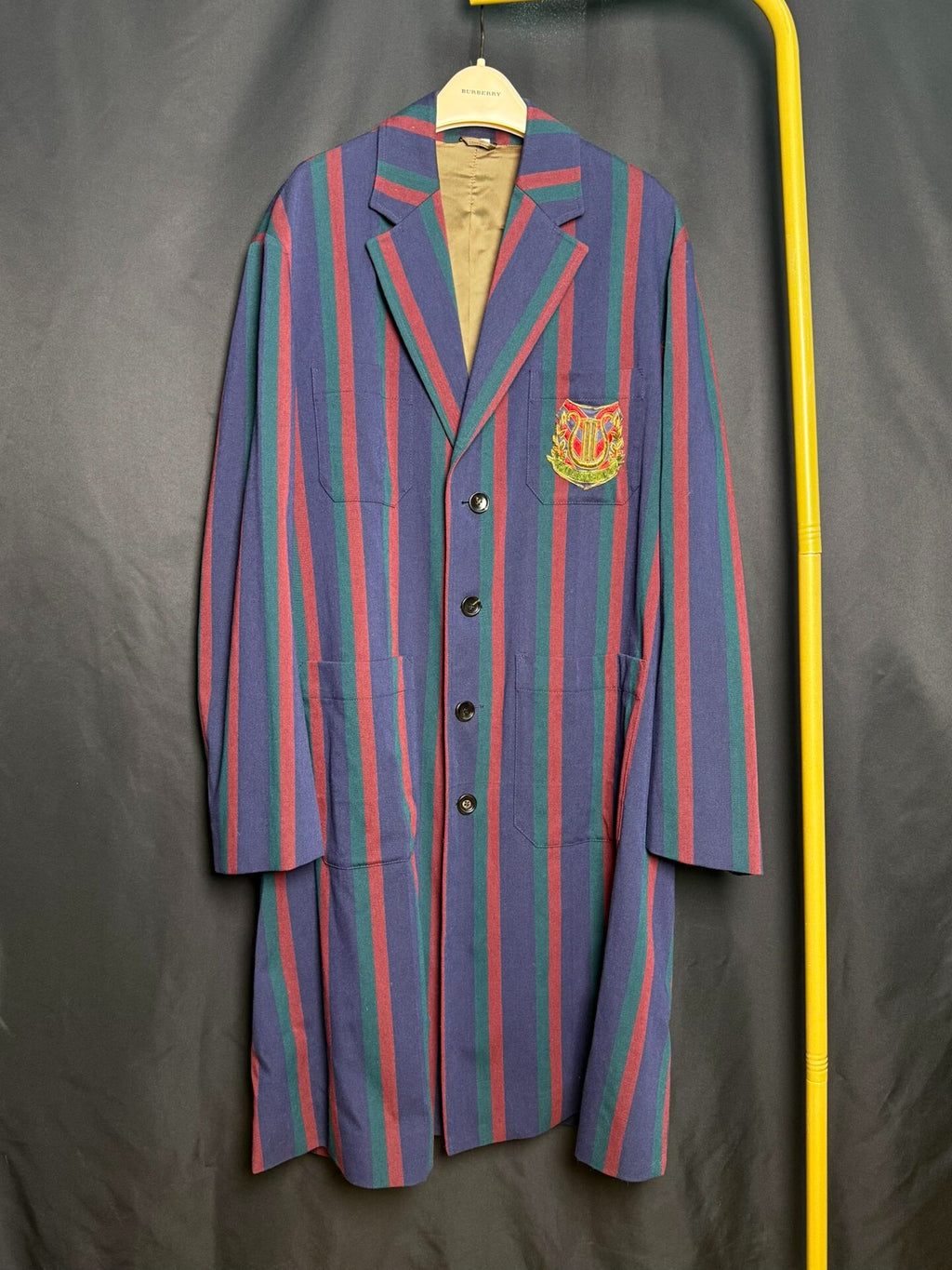 Gucci Striped Coat Wool