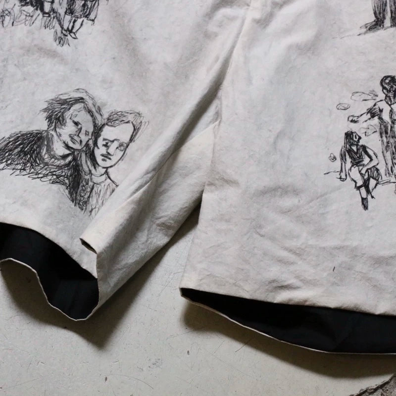 ARCHIVIO J.M.RIBOT hand-painted shorts