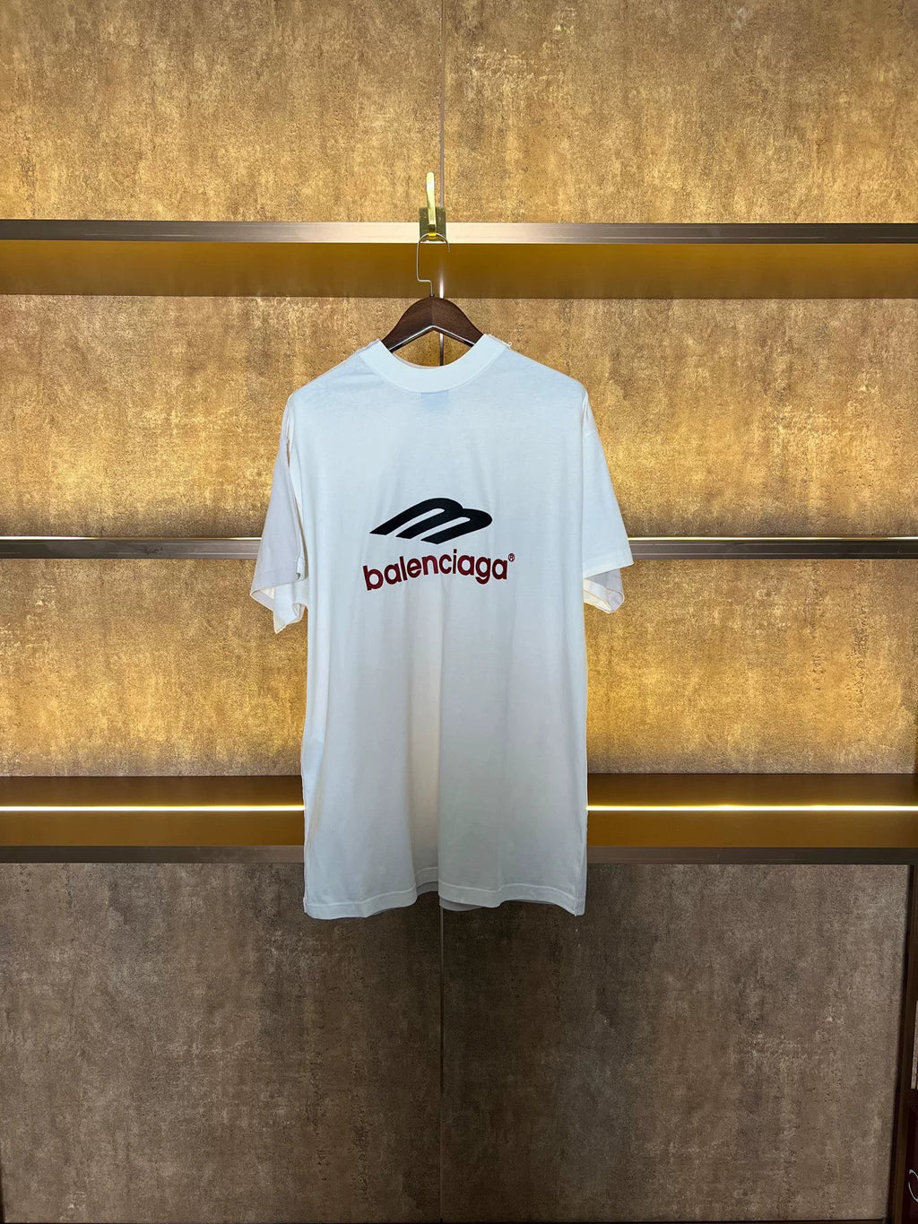 Balenciaga Double Logo Short Sleeve Top