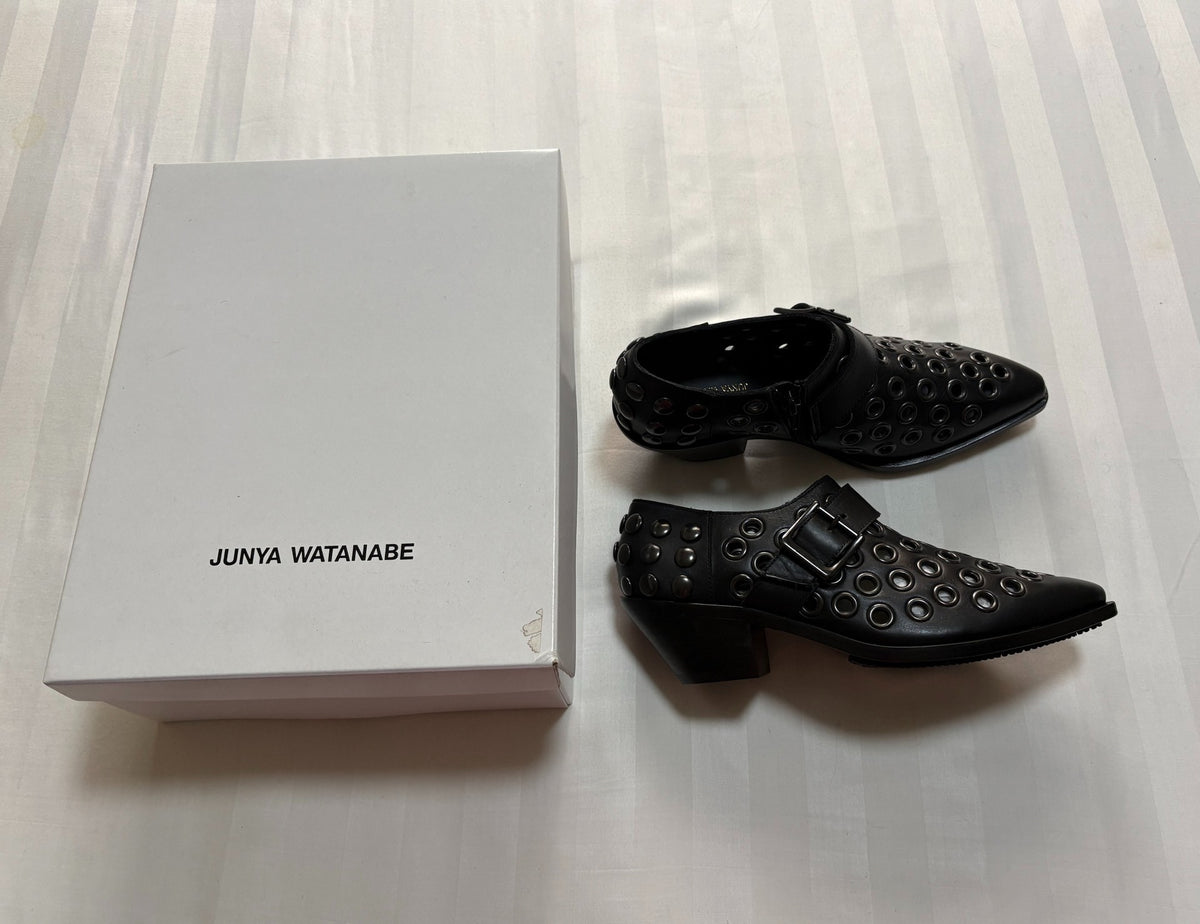 Junya Watanabe Shoes Runway Style Studded Cut-Out Pointed-Toe Shoes