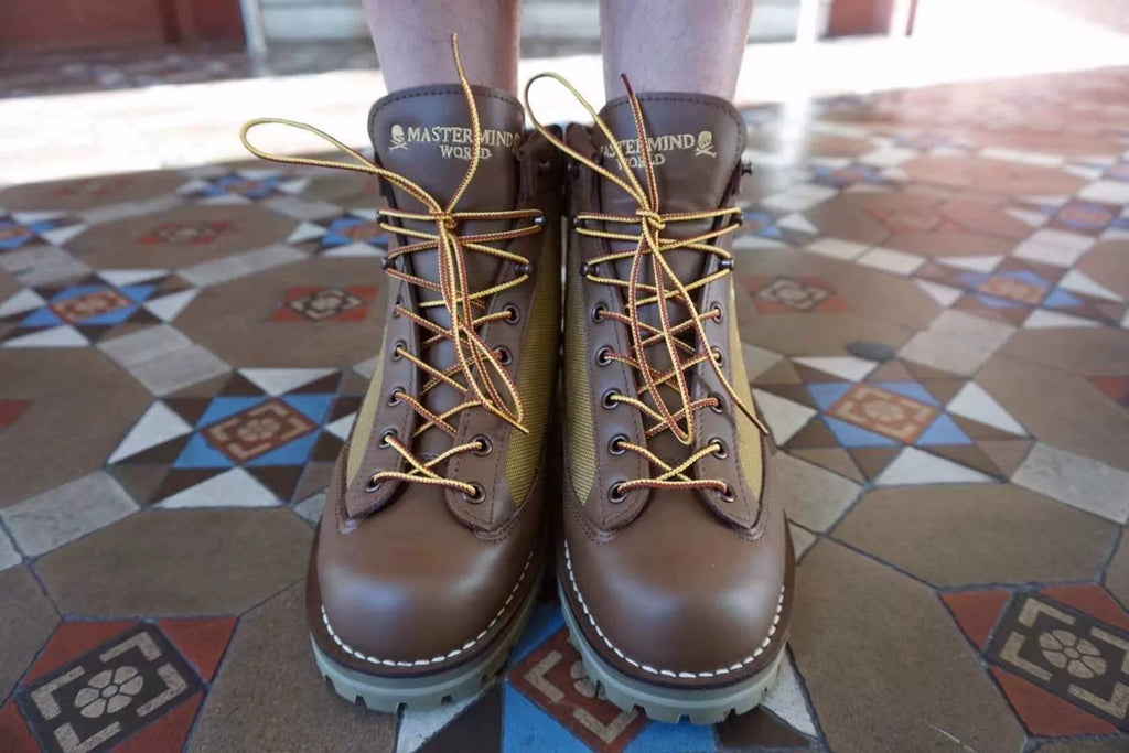 Mastermind World × DANNER Brown Zipped Boots