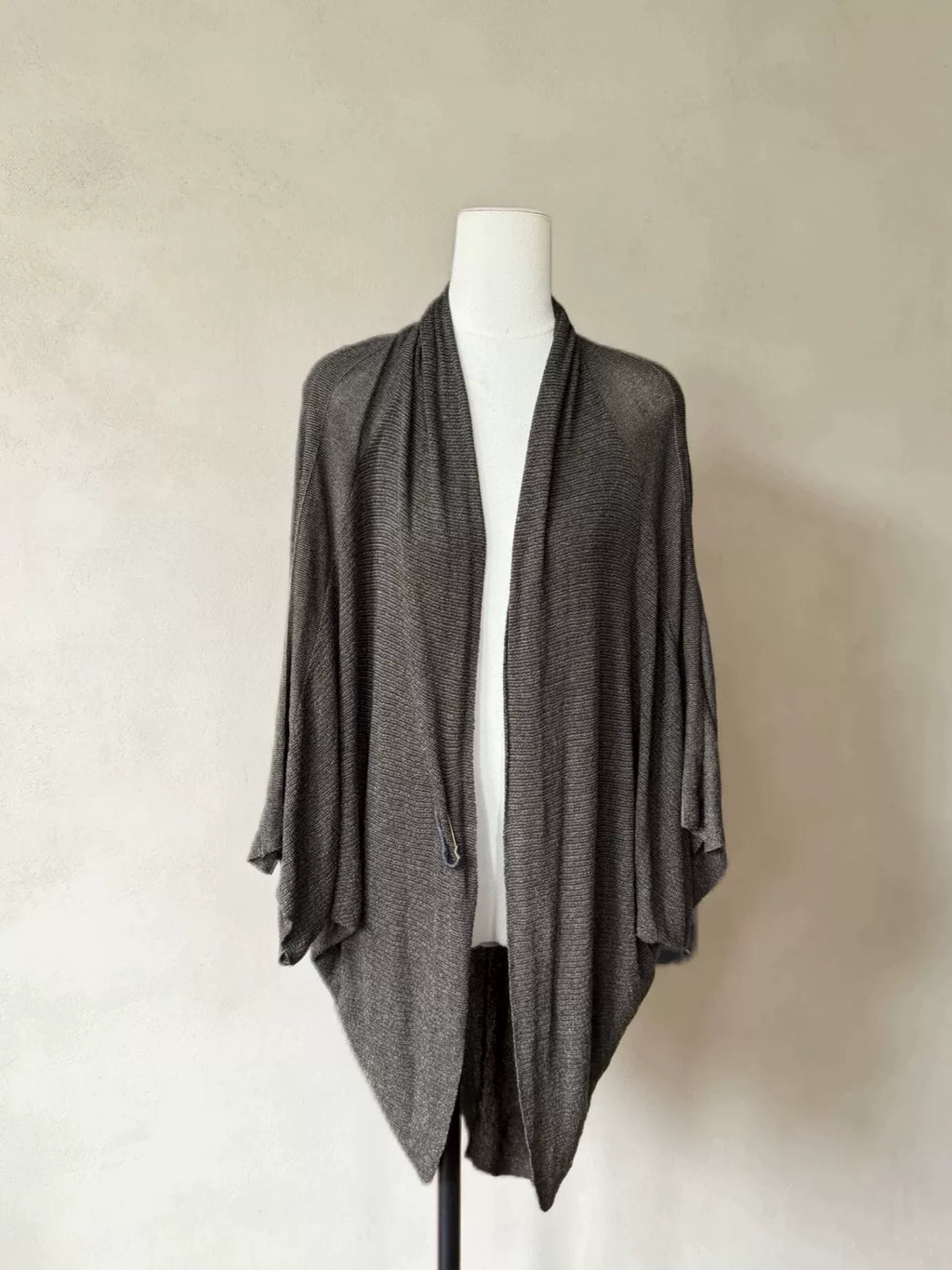Julius SS13 Grey Brown Cotton Silk Nylon Knit Cardigan