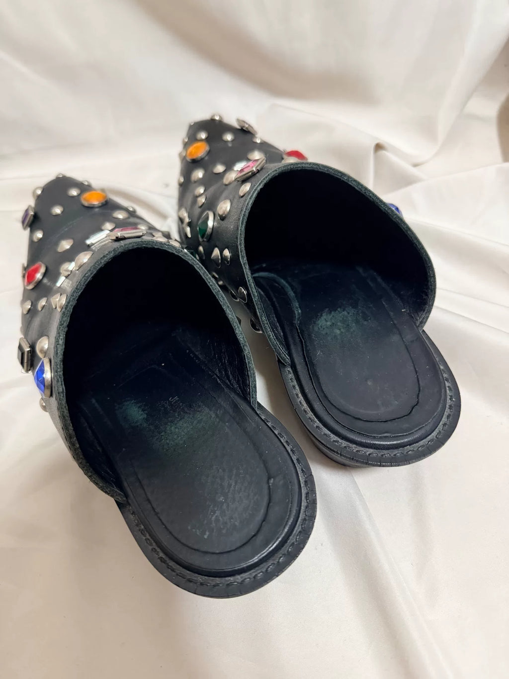 Junya Watanabe Studded Pointed Toe Slides