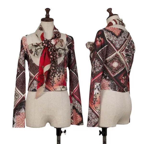 Jean Paul Gaultier Vintage Burgundy Floral Top