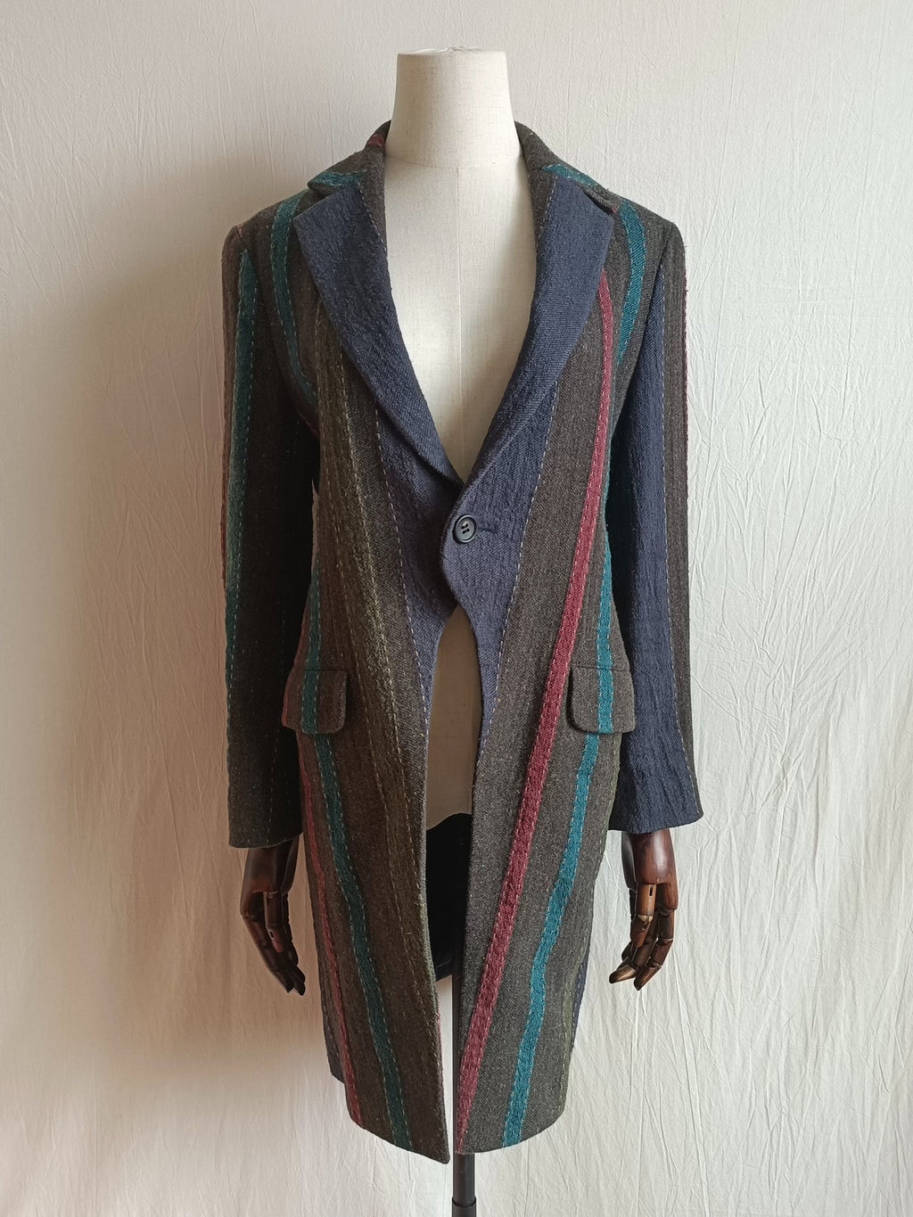 Yohji Yamamoto Striped Wool Jacket