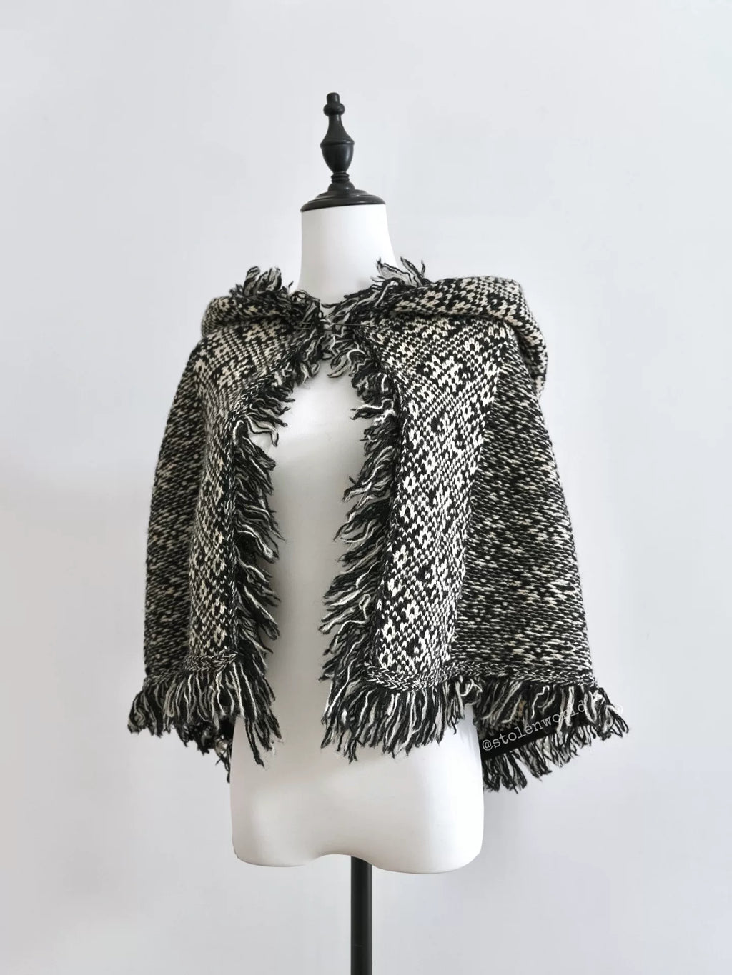 Yohji Yamamoto Wool Fringe Cape - Devines