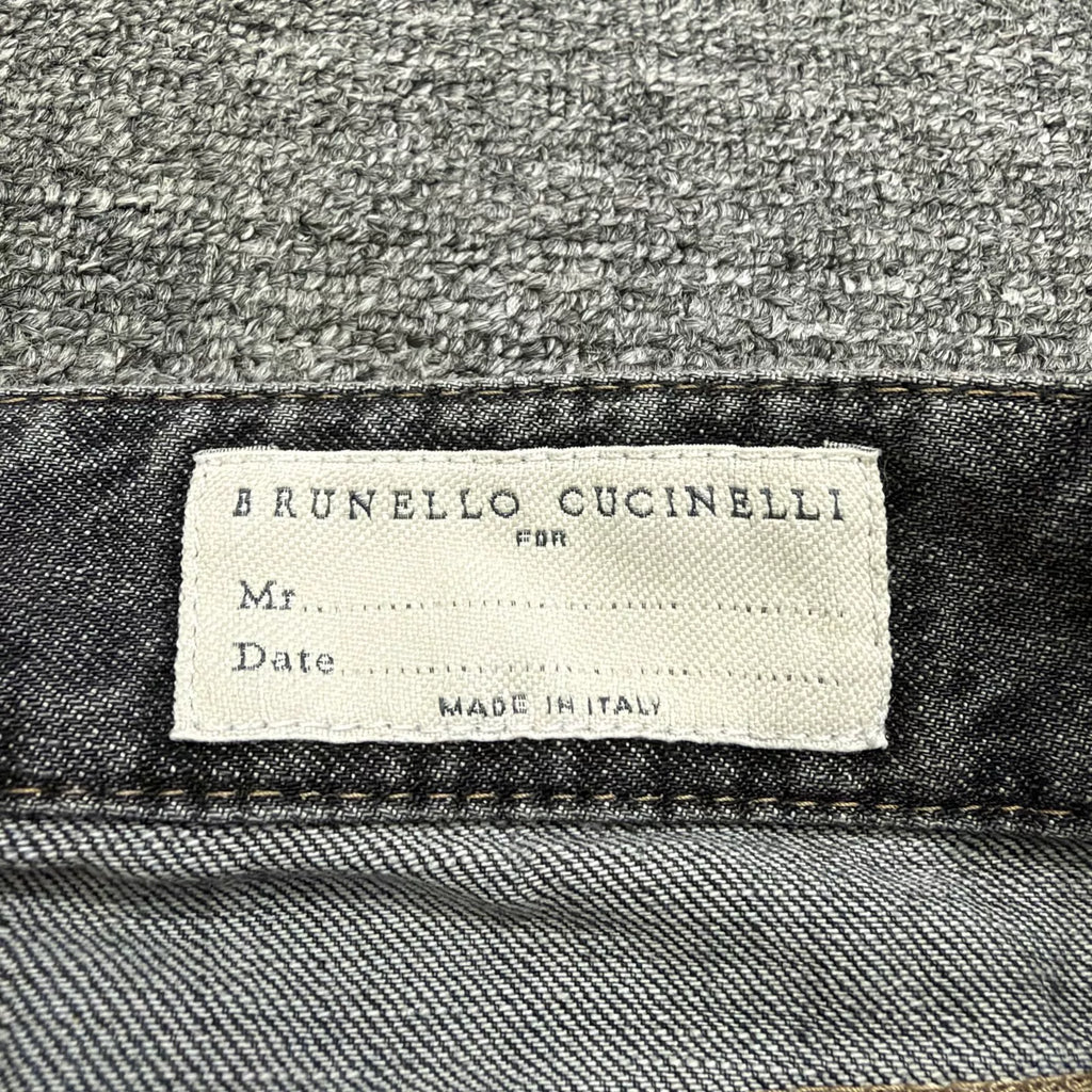 Brunello Cucinelli Water-Washed Distressed Denim Jeans