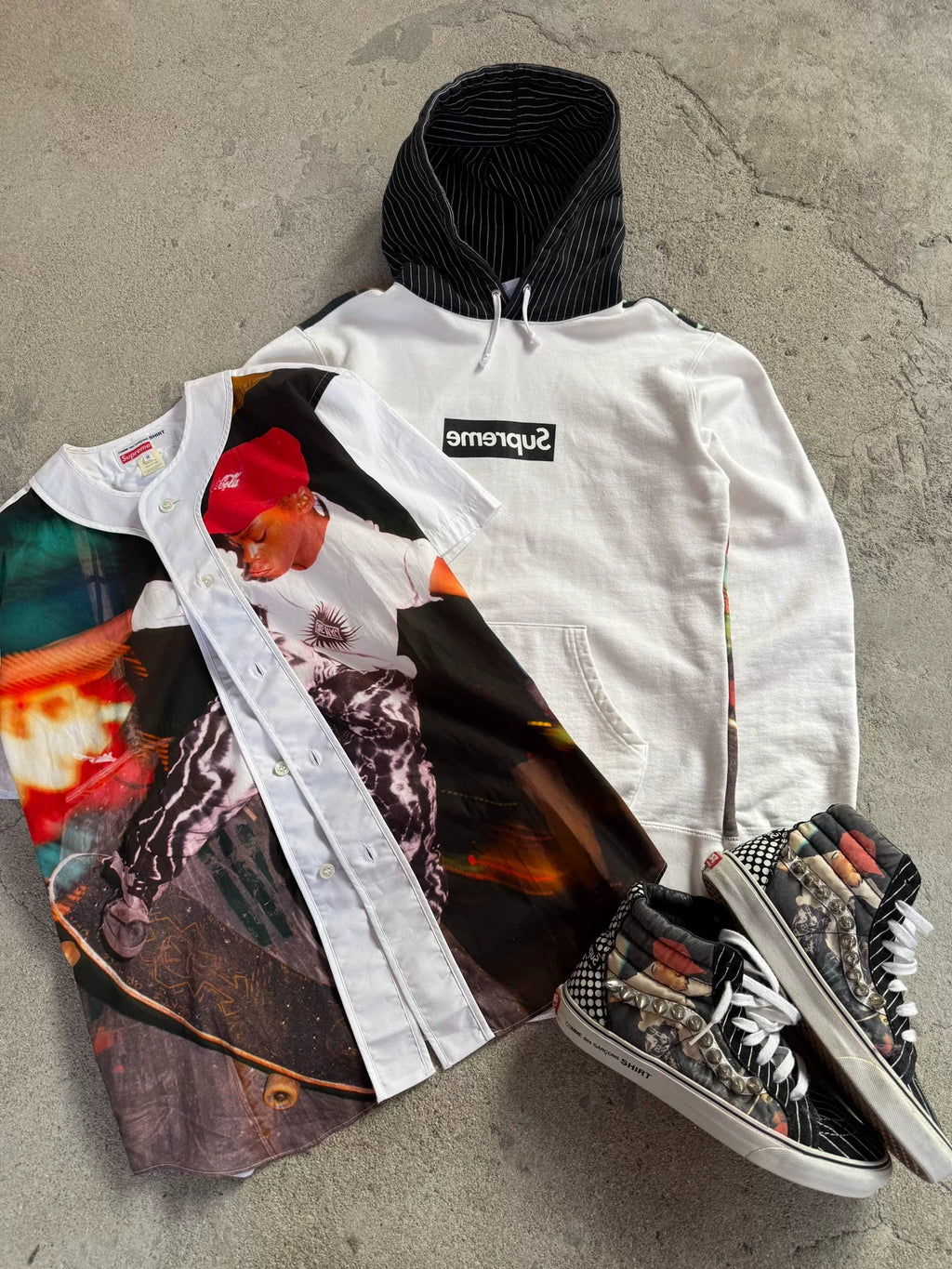 Supreme SS14 CDG Baseball Jacket
