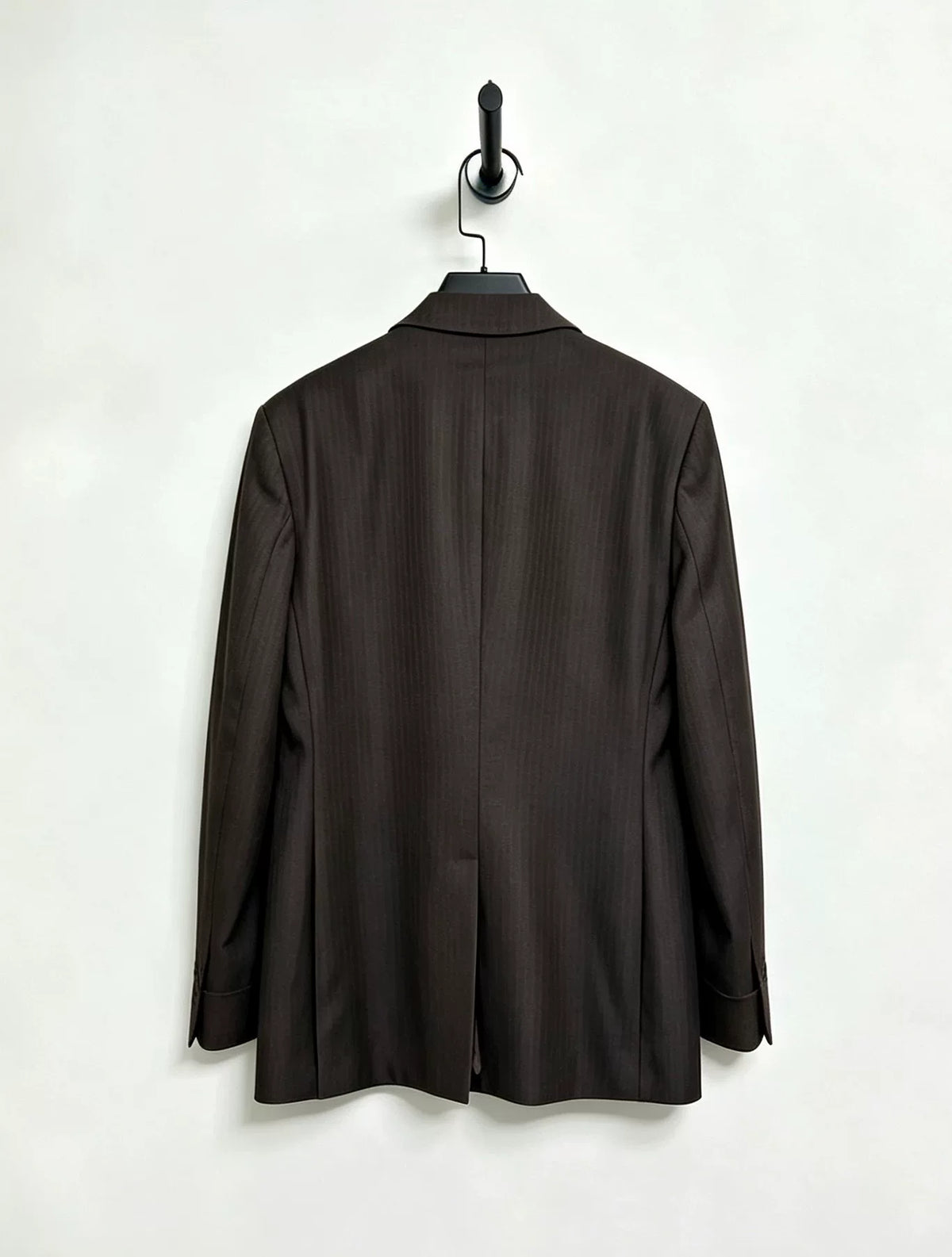 LEMAIRE iridescent dark striped coat
