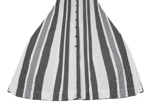 Issey Miyake Vintage Black Striped Pleated Vest