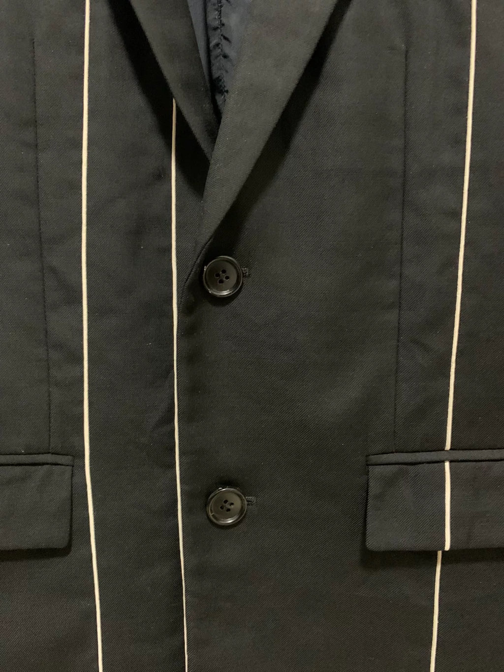 Dior Homme 14FW Runway White Suit Black Wool