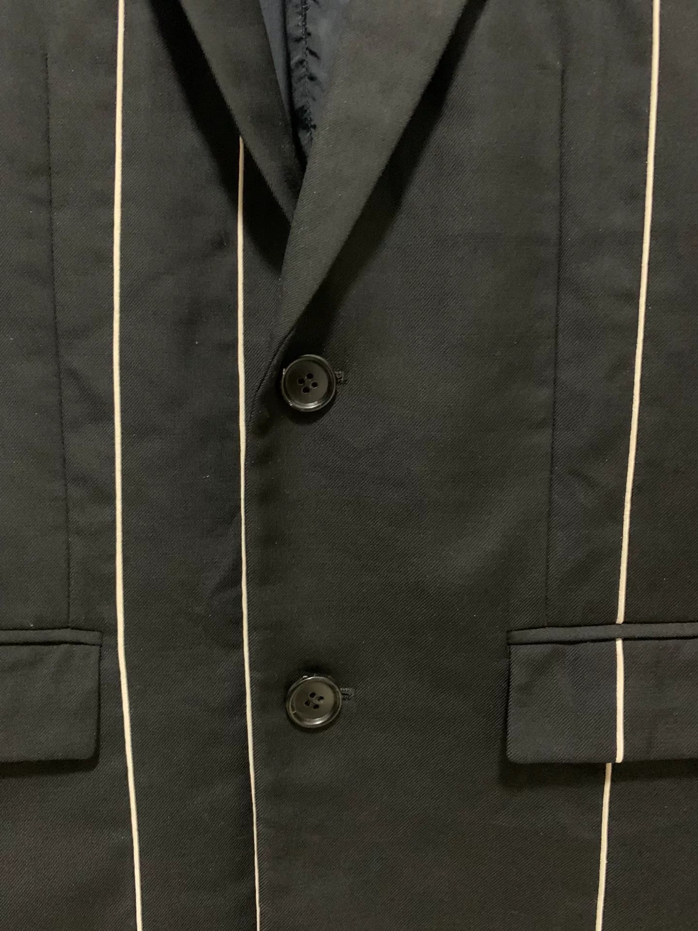 Dior Homme 14FW Runway White Suit Black Wool