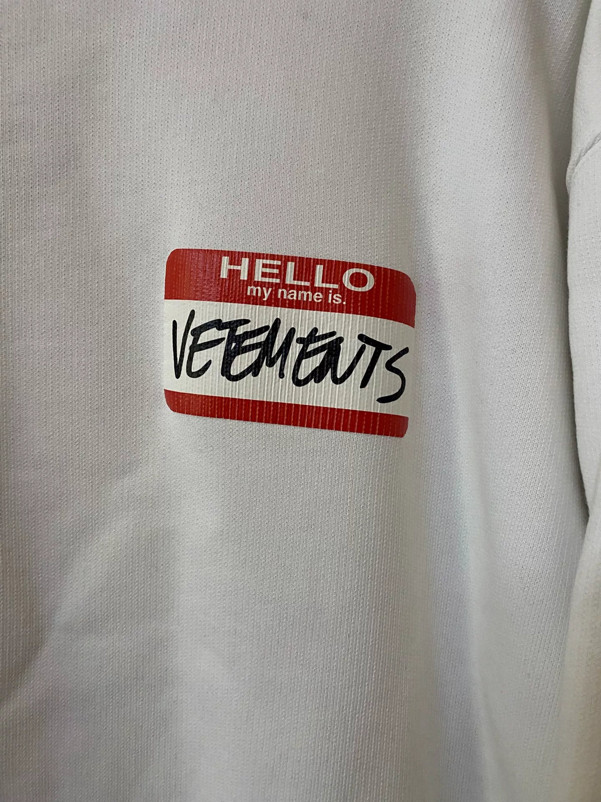 Vetements signature hoodie