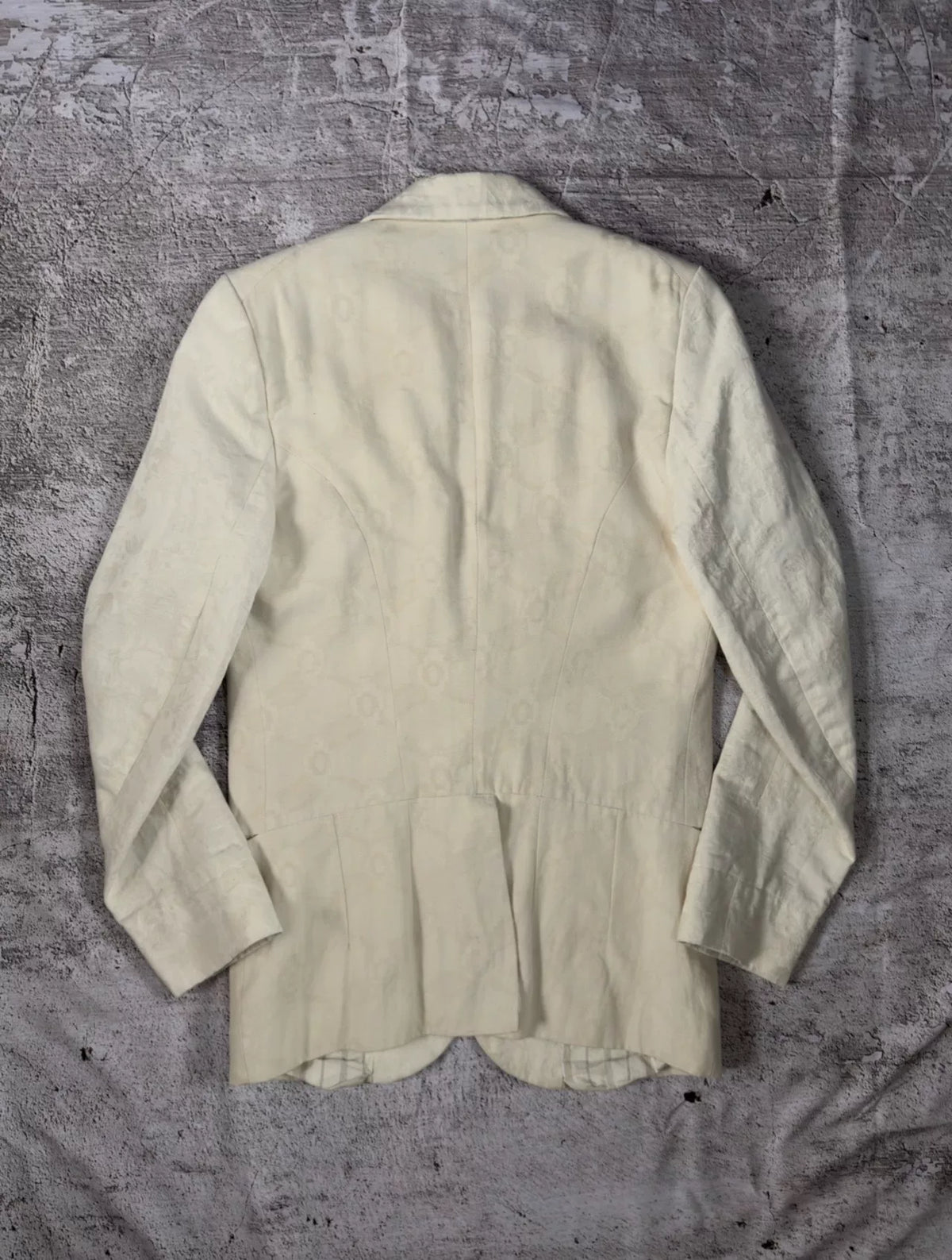 Ann Demeulemeester SS12 Jacquard Shawl-Collar Blazer