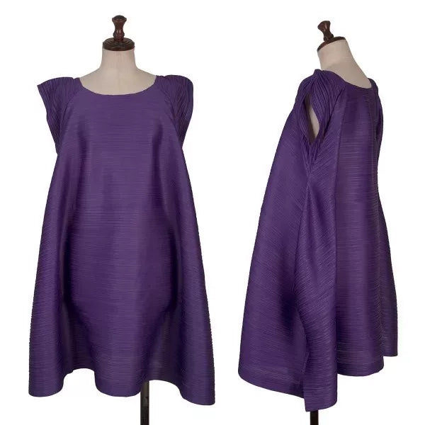 Issey Miyake Vintage Purple Deformed Pleated Top
