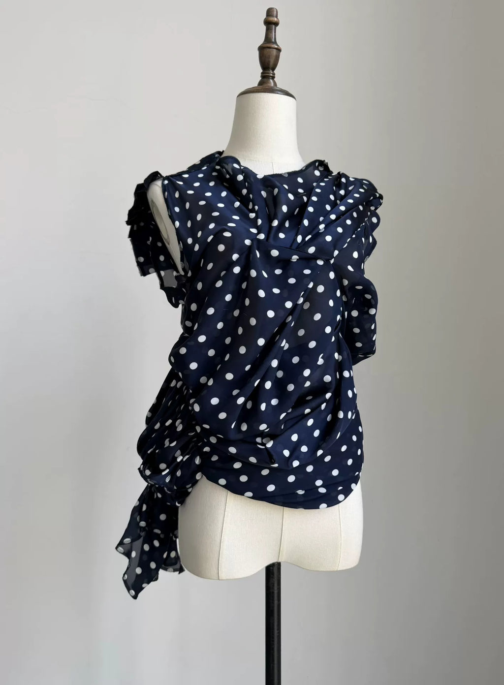 Comme Des Garcons Rei Kawakubo 2011 Main Line Deformed Polka Dot Top