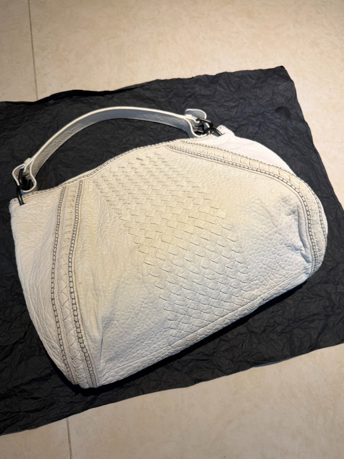 Bottega Veneta Parachute White Tote Bag