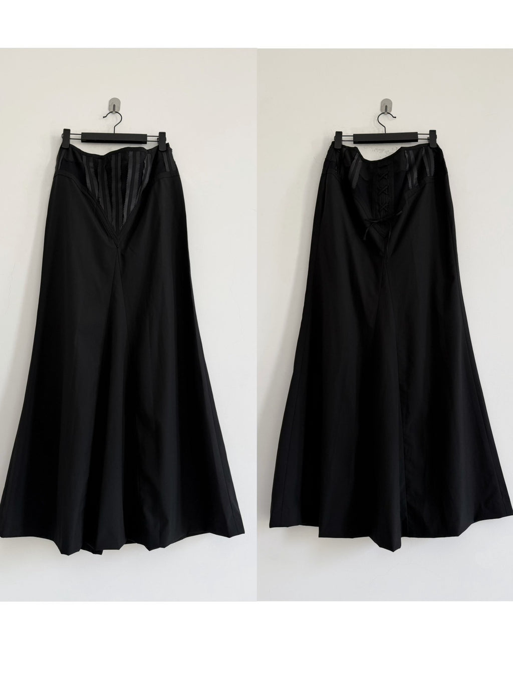Jean Paul Gaultier Midi vintage tie-back fishtail skirt