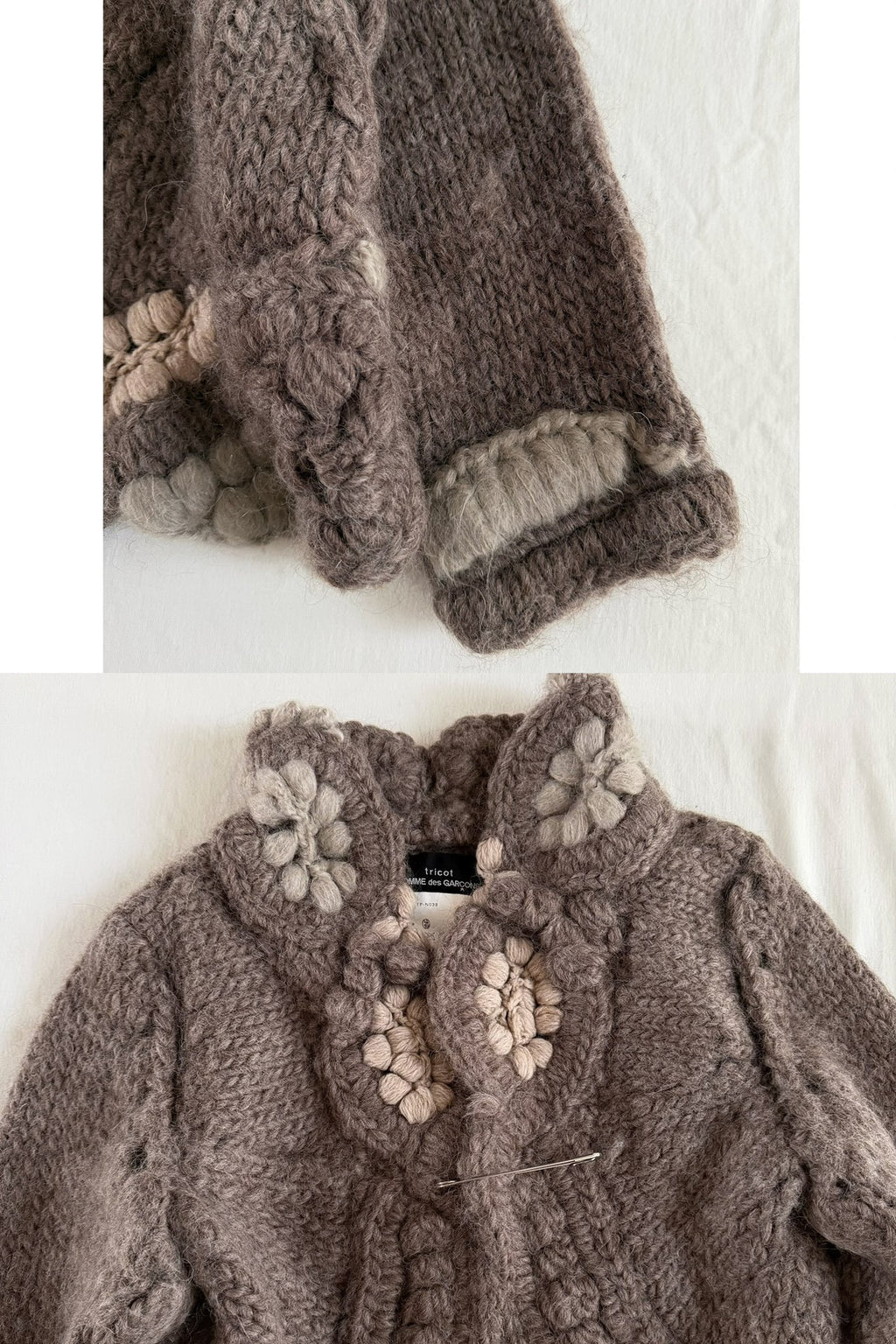 Comme Des Garcons Rei Kawakubo 2005 Tricot line crochet sweater