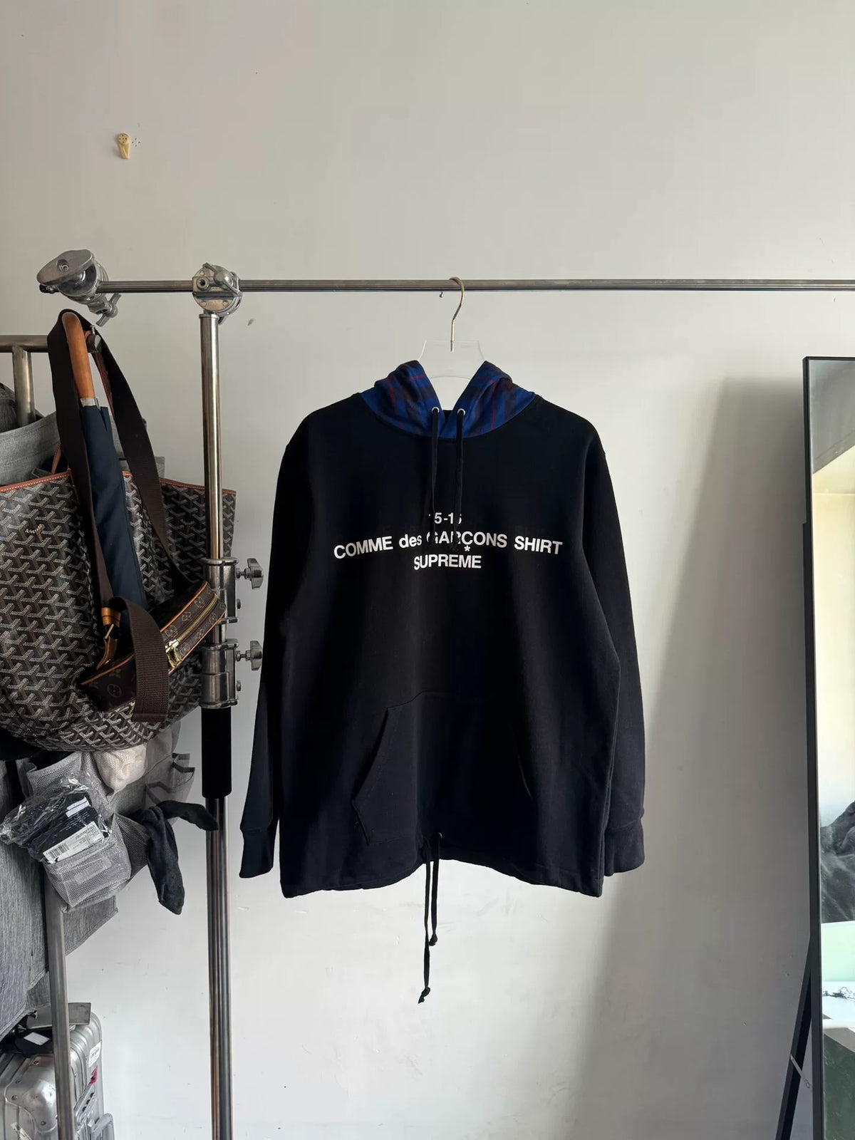 Supreme CdG Comme des Garçons Shirt Patchwork Hoodie