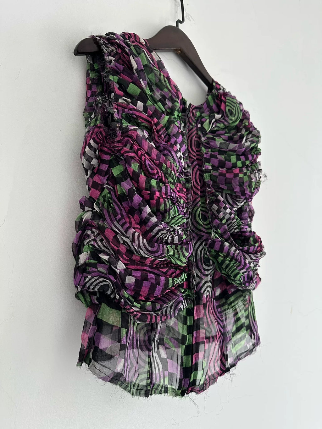 Comme Des Garcons 2001 Runway Plaid Top