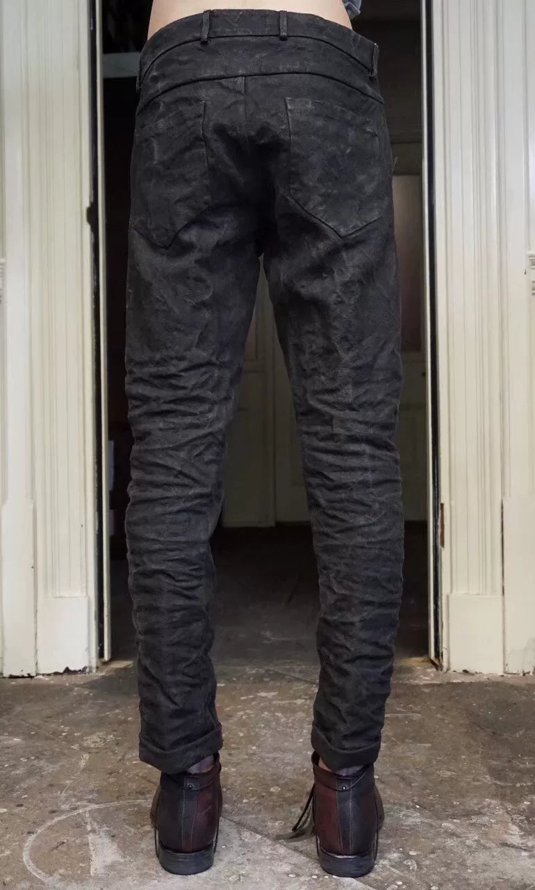 Layer-0 FW17 Green/Grey Sail Hemp 5p Trousers