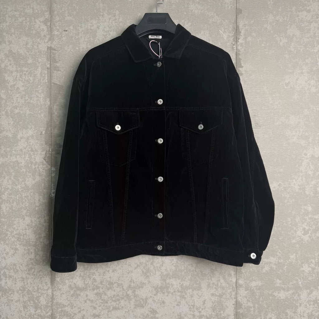 Miu Miu Black Velvet Jacket