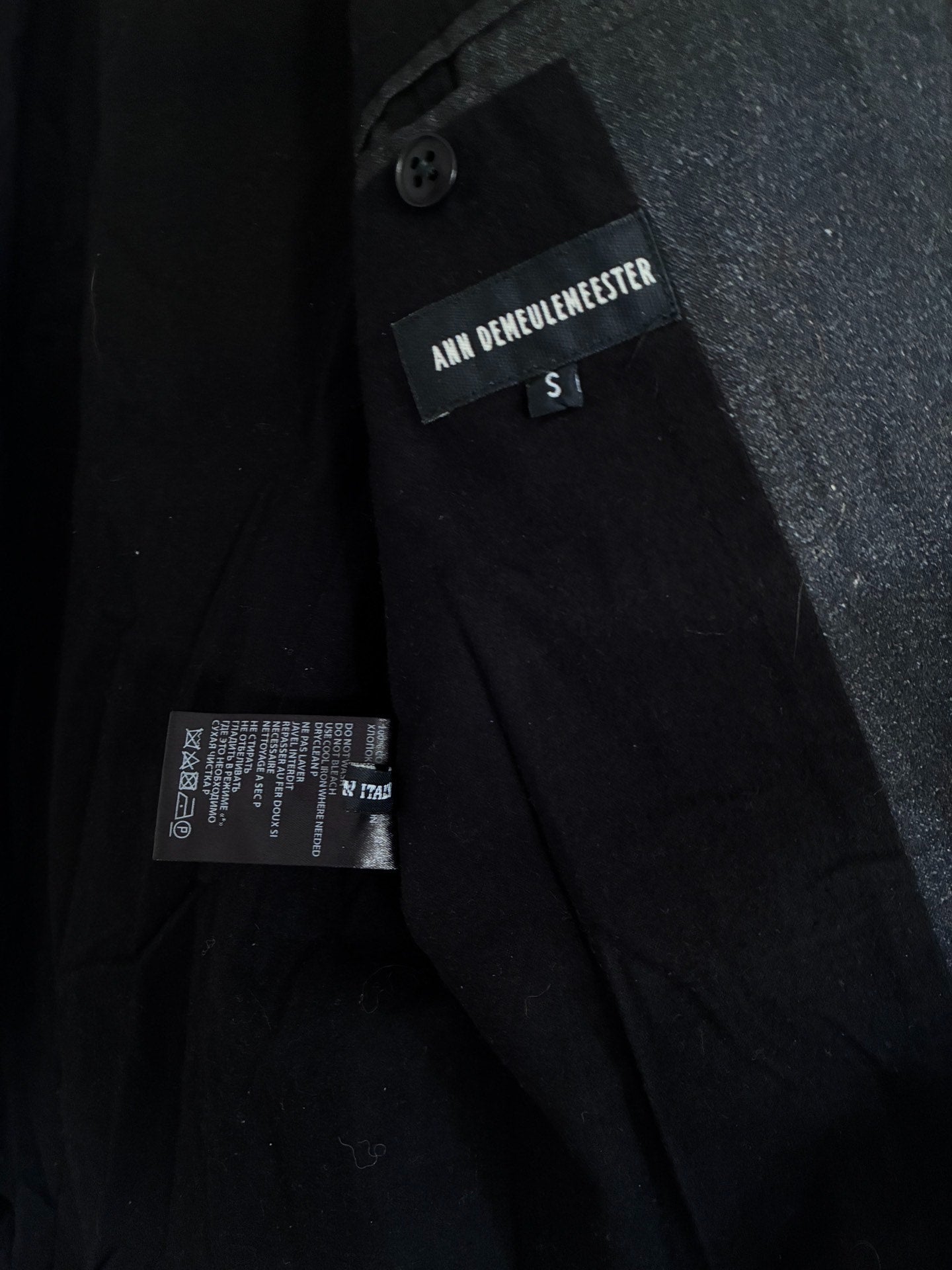 Ann Demeulemeester Ombre Heart Coat Ombre Felt Coat