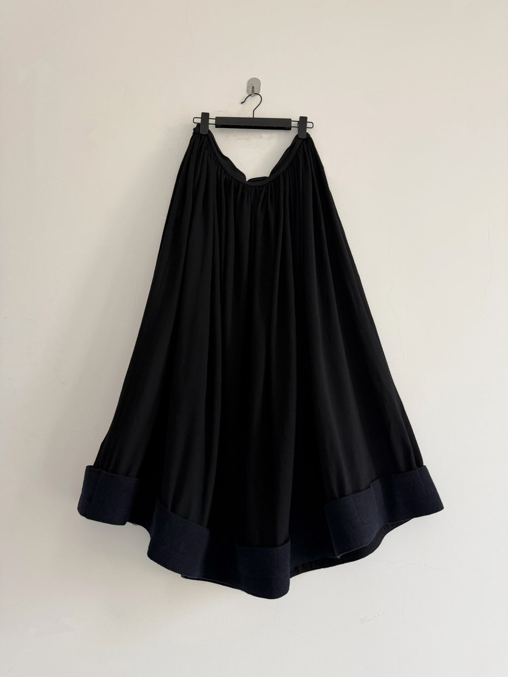 Yohji Yamamoto Fall/Winter 2002 runway piece Draped large wool umbrella skirt