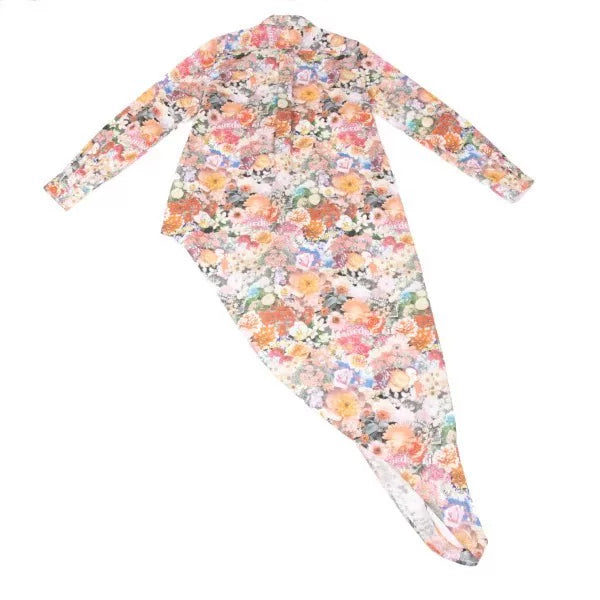 Maison Margiela Vintage Orange Floral Irregular Shirt