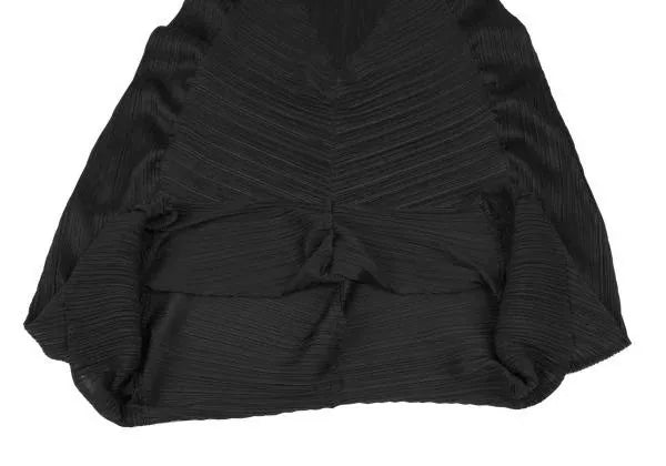 Issey Miyake Vintage Black Pleated Dress