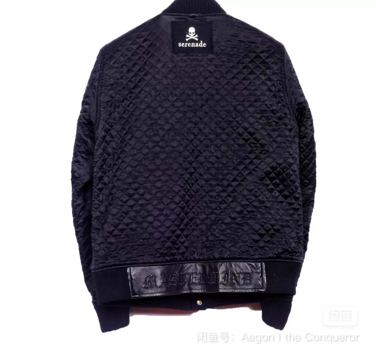 Mastermind Japan Varsity Mainline Reversible Cashmere White Skull Jacket