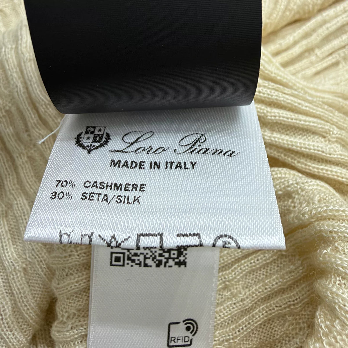 Loro Piana Cable Knit Short Sleeve Top