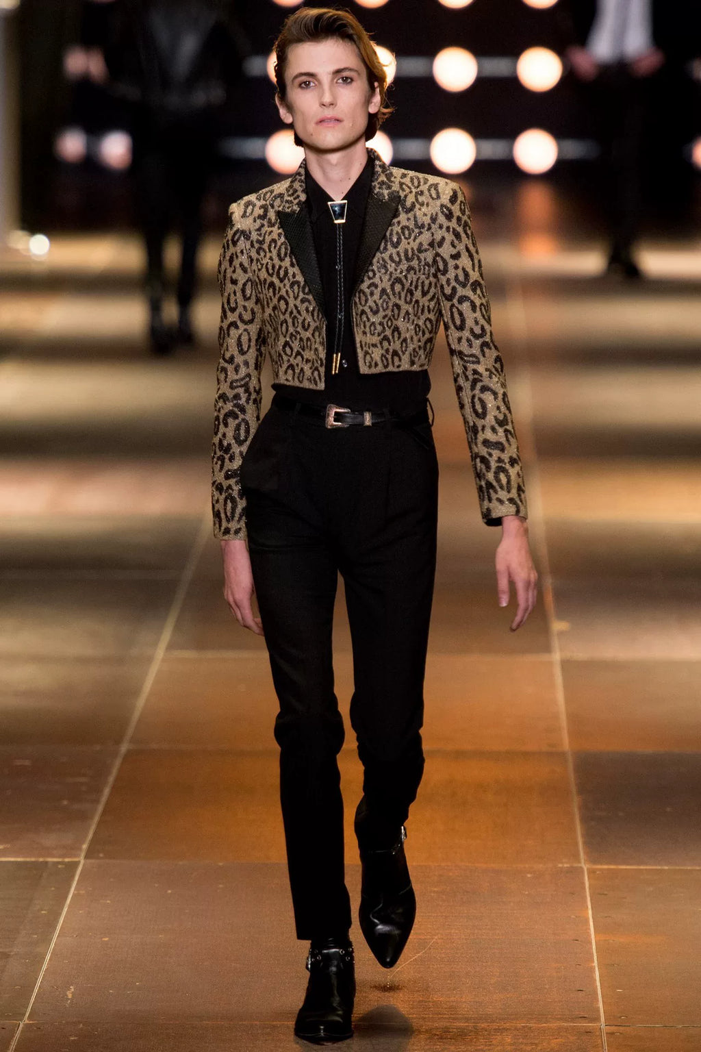 Saint Laurent Slp14ss Black Silk Shirt
