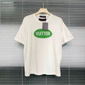 Louis Vuitton SS23 Knit Short Sleeve Logo White Shirt