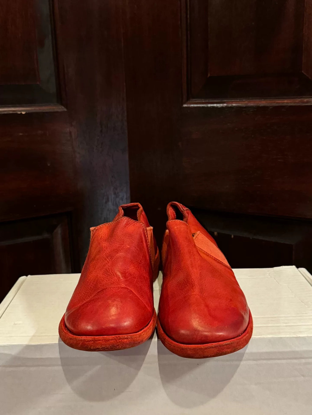 Guidi SS16 CV24T Red Leather Shoes
