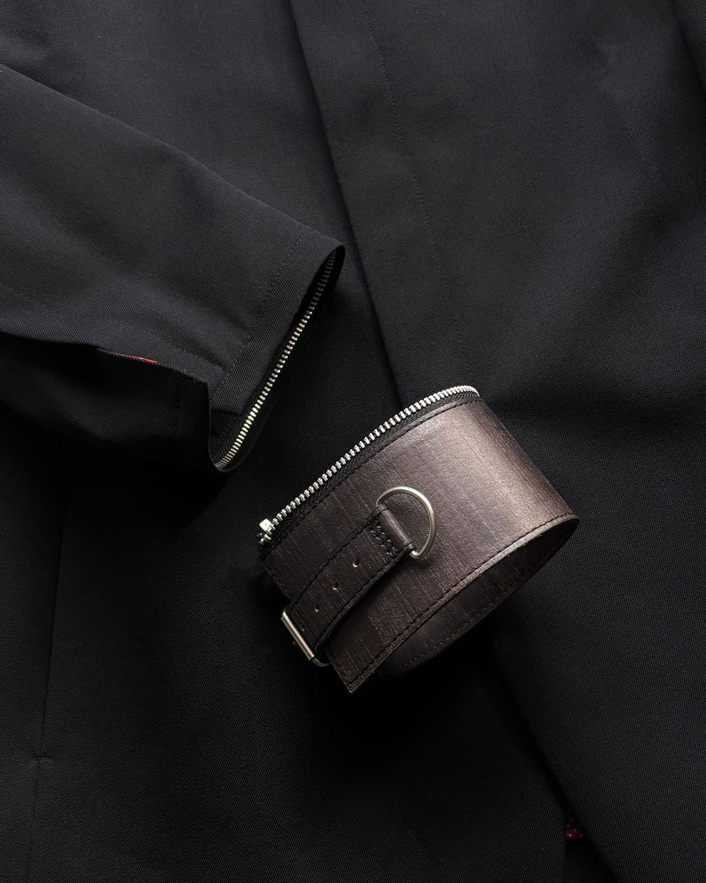 Jean Paul Gaultier Leather Cuff Blazer
