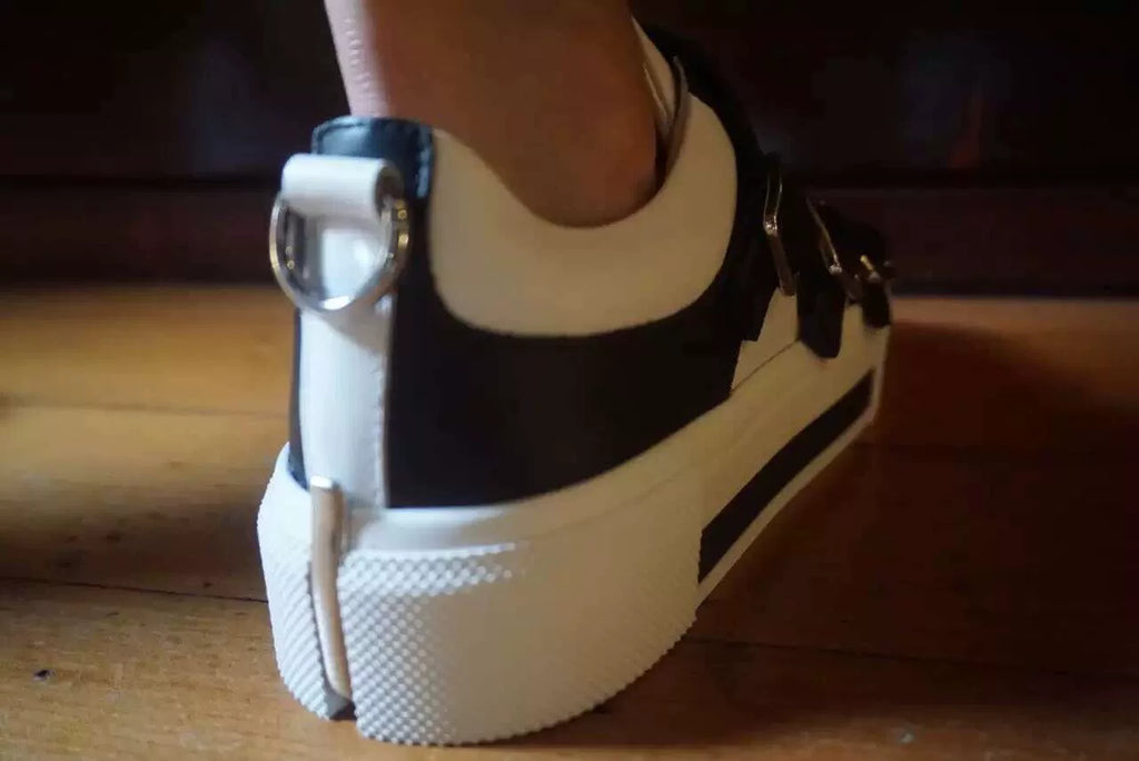 Alexander McQueen SS16 White Triple-Strap Low-Top Sneakers