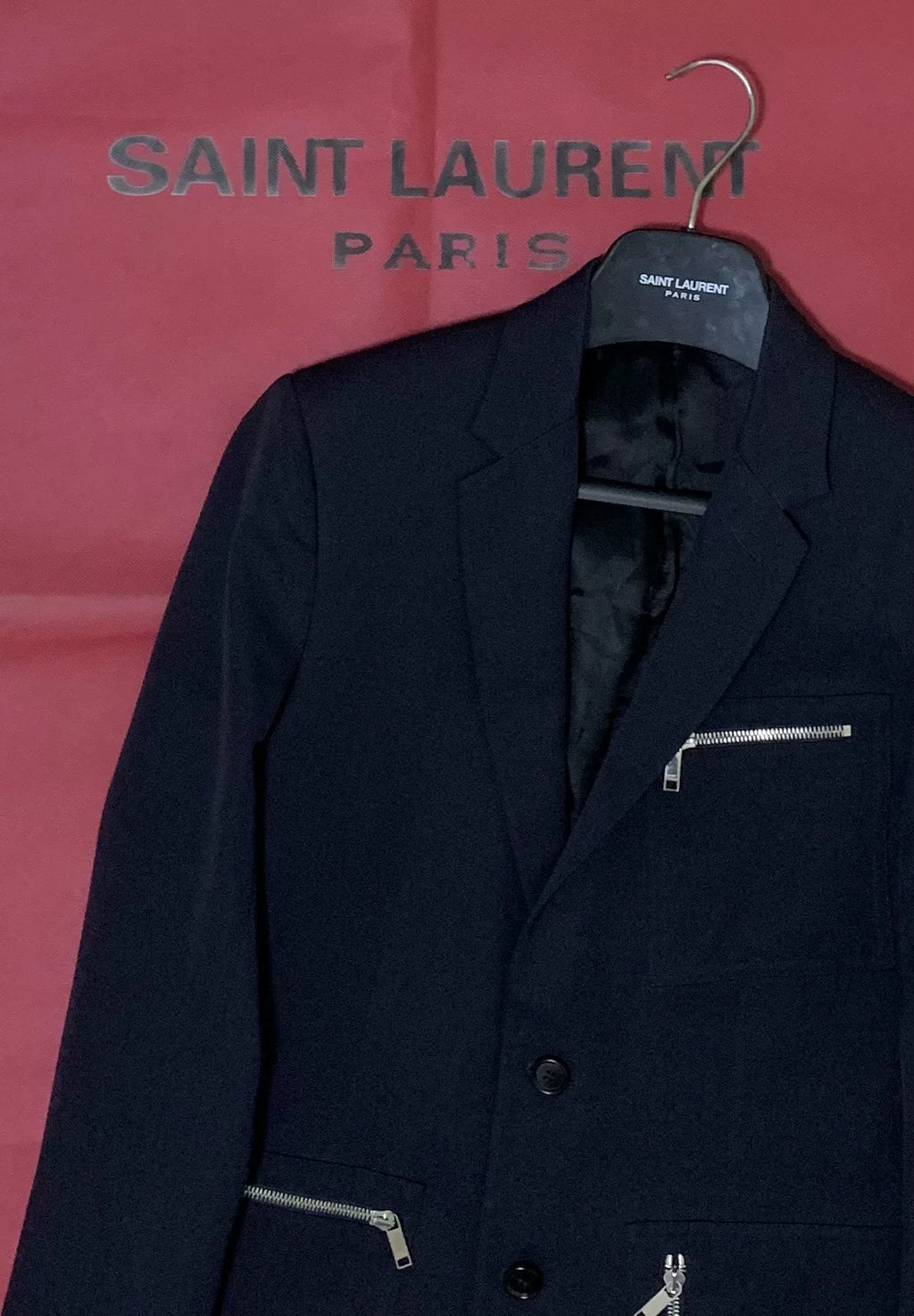 Dior Homme 16SS Runway Zip Wool Suit
