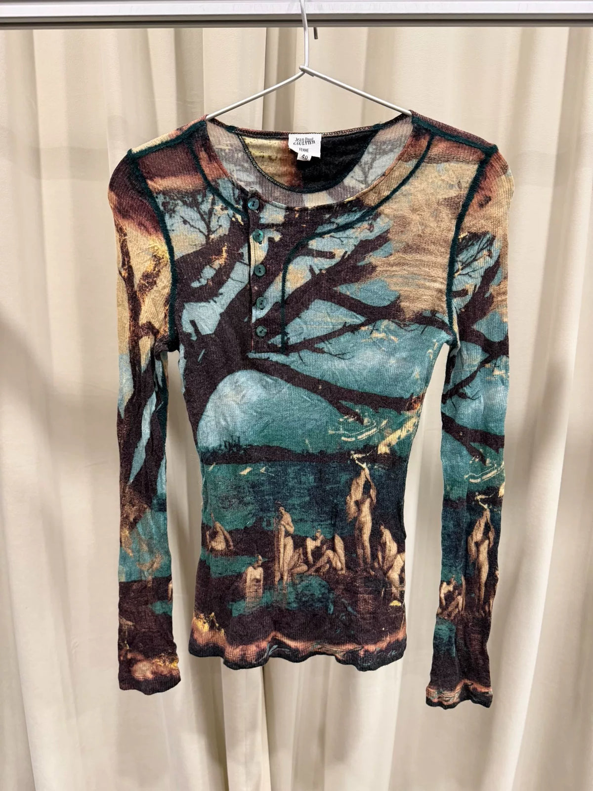 Jean Paul Gaultier oil painting long-sleeve
