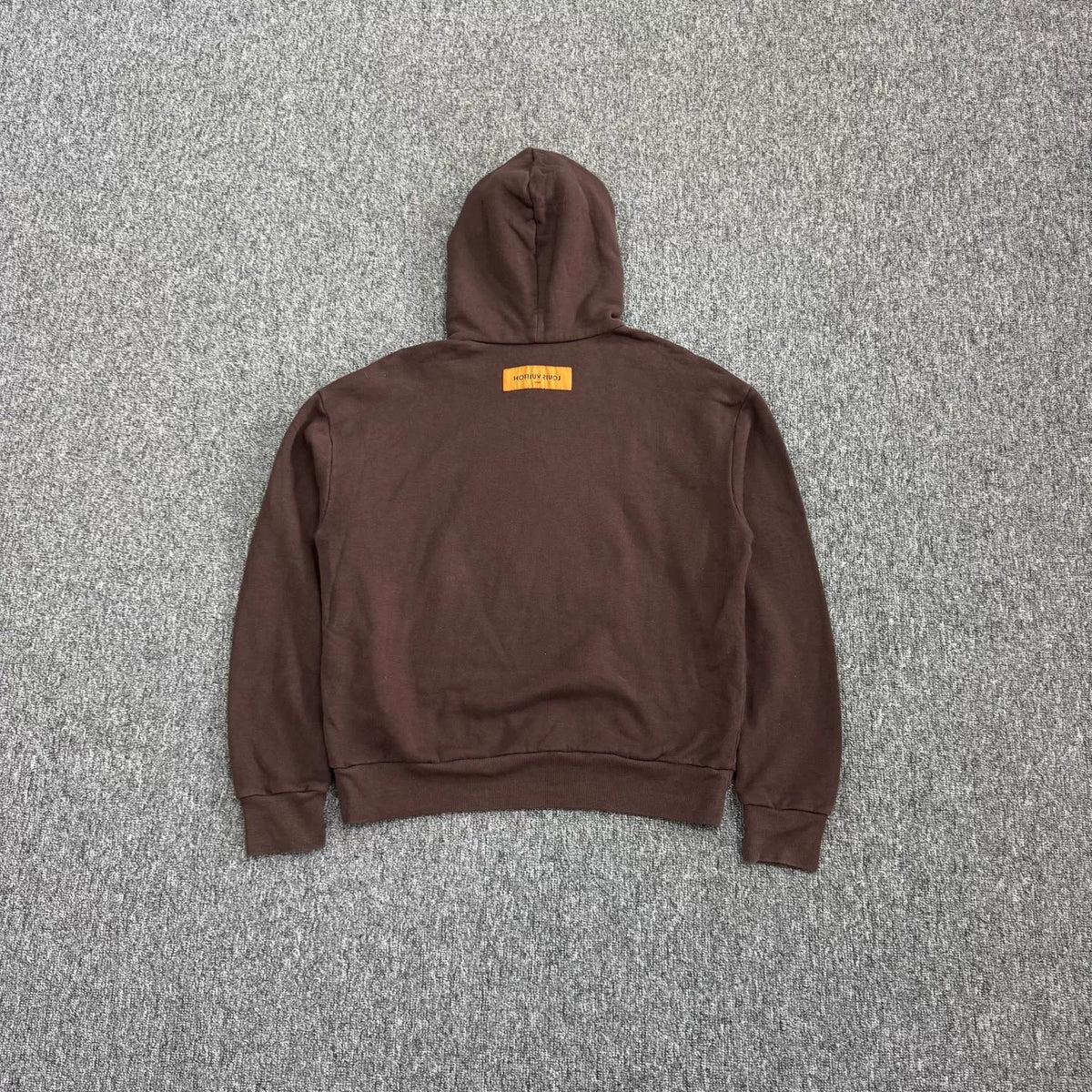 Louis Vuitton Brown Embroidered Cotton Hooded Sweater