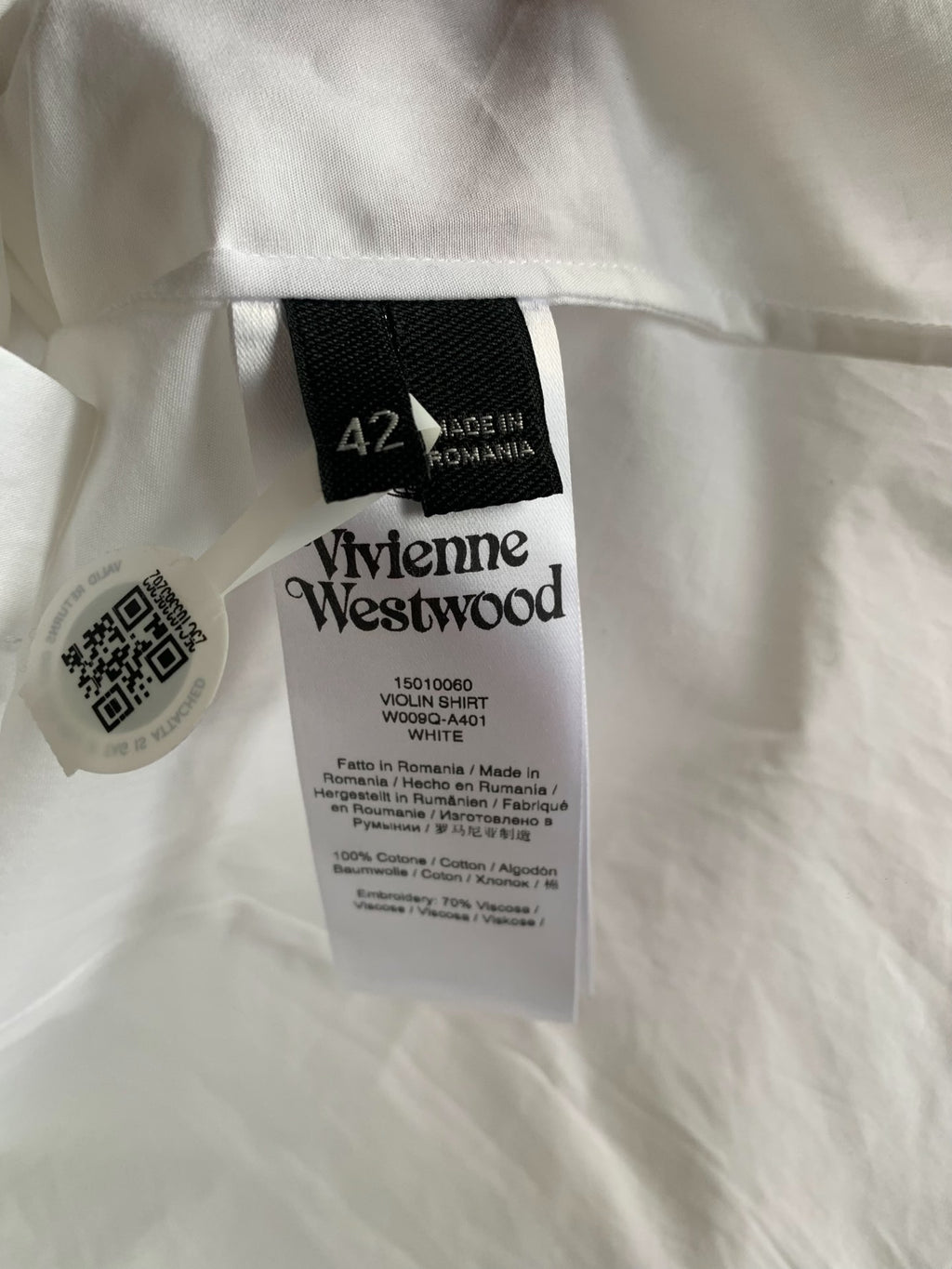 Vivienne Westwood Nana Orb Satin Embroidered Shirt
