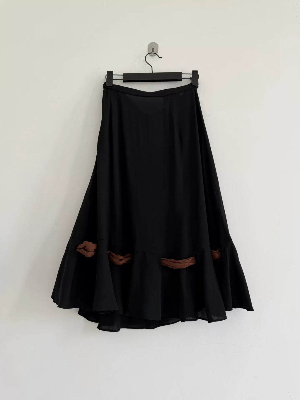 Miu Miu 2019 Tied Ribbon Hem Skirt