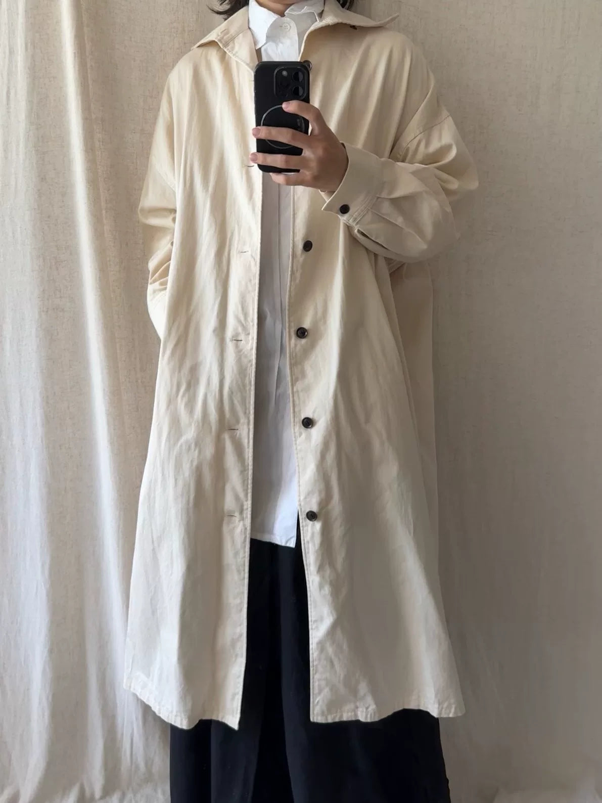 Yohjiyamamoto Y's Yohji Yohji Yamamoto Yamamoto Turtleneck Cotton Coat