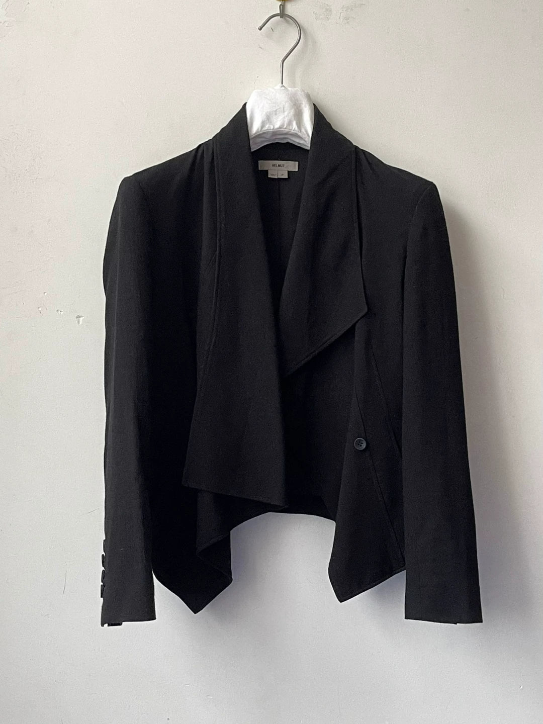 Helmut Lang Irregular Collar Silk Suit Jacket
